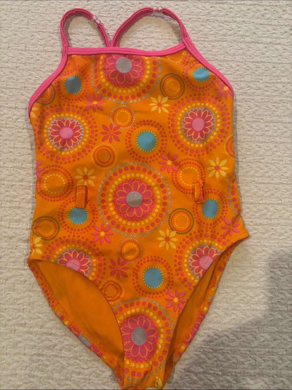 Set of 3 Girls' One-Piece Swimsuits size 7